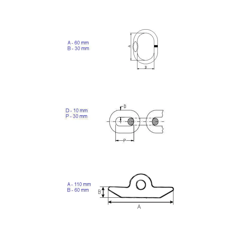 Zawiesie KNEW 1,6 tony do transportu grodzi 0,4m