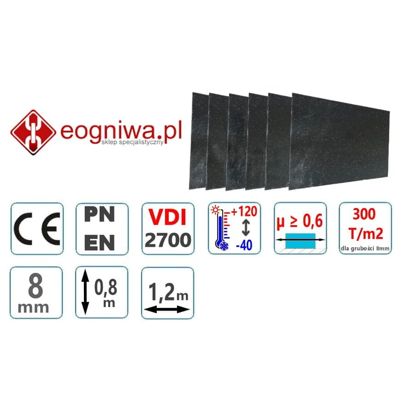 Mata antypoślizgowa 8x800x1200 