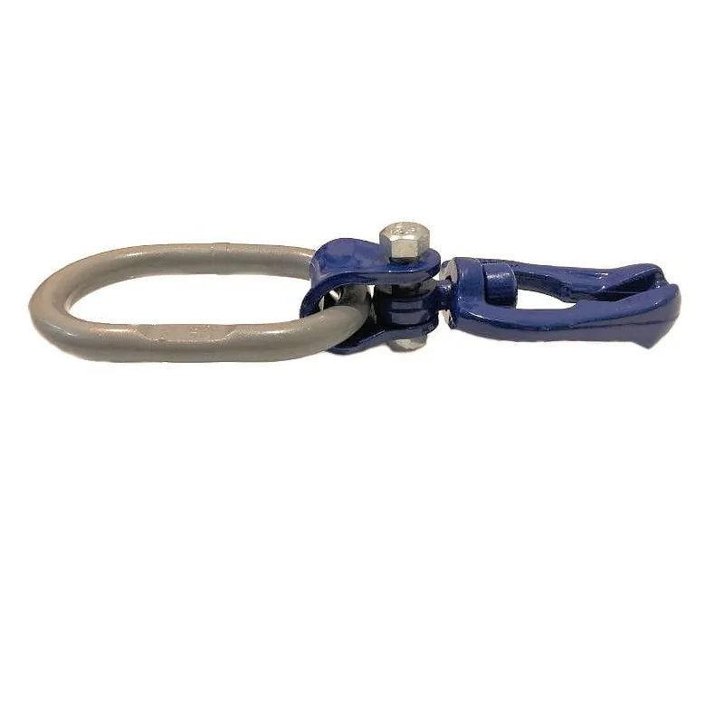 Zamek ślizgowy dwustronny obrotowy z ogniwem 8mm,  klasa 100, (60kN)  