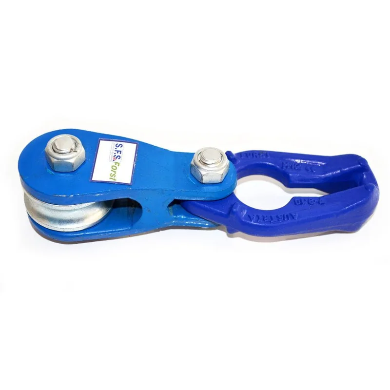 Rolka linowa z zamkiem ślizgowym dwustronnym klasa 100 (60kN)      