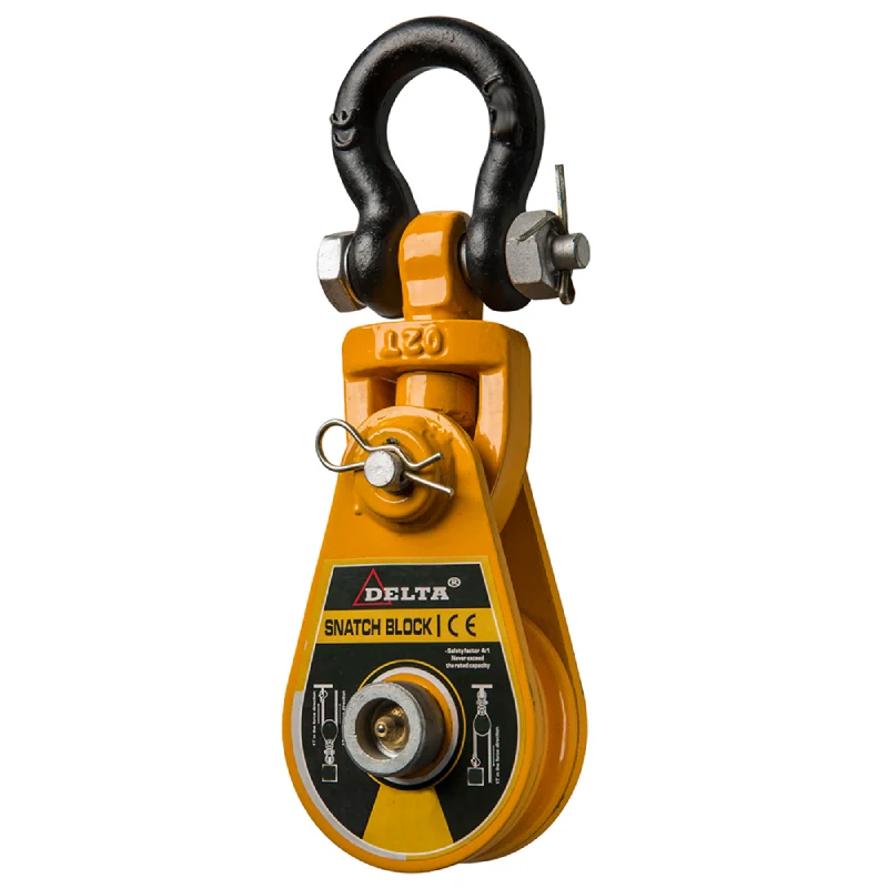 Zblocze linowe z szeklą DELTA, 16-19 mm, 10 ton