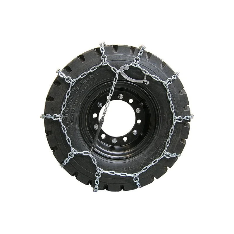 Łańcuch śniegowy do wózka widłowego 27x10-12 ø5,5mm-drabinowy kpl. 2 sztuki