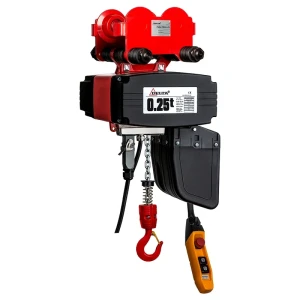 DELTA Elektryczny wciągnik łańcuchowy DMH z wózkiem jezdnym 230V, 250kg Linia PREMIUM