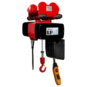 DELTA Elektryczny wciągnik łańcuchowy DMH z wózkiem jezdnym 230V, 500 kg 1 łańcuch Linia PREMIUM