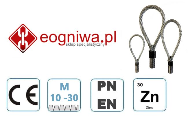 śruba z uchem linowym